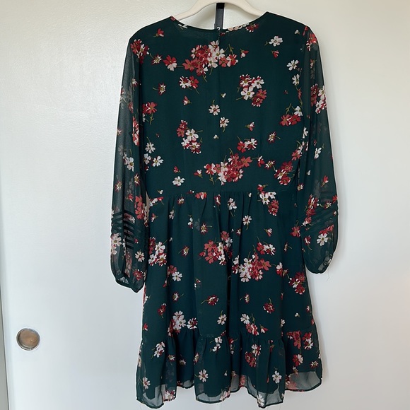 Madewell green floral midi dress - Picture 4 of 4
